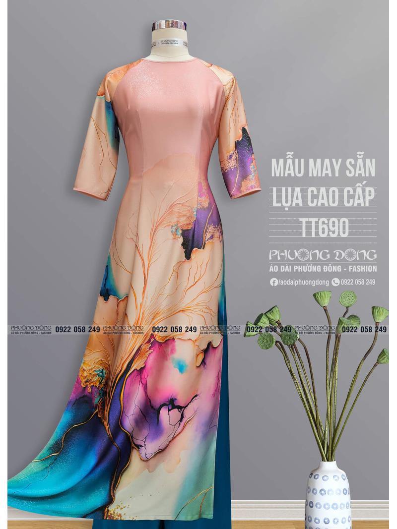 Áo Dài Truyền Thống Lụa Cao Cấp TT690